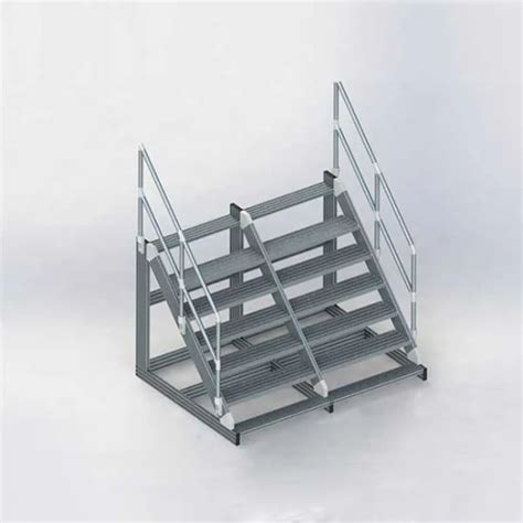 Custom Mobile Industrial Aluminum Stairs Work Platform Ladder For