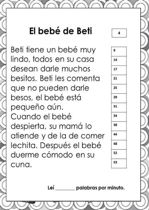 Cuadernillo De Lecturas Palabras Por Minuto Primer Grado Interactive