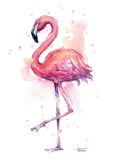 Flamingo Art Olechka Design