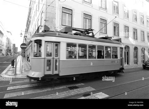 Traditional Lisbon Tram Stock Photo - Alamy