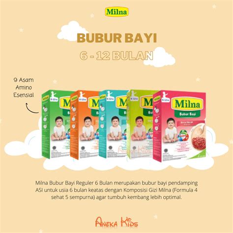 Jual Milna Bubur Bayi 6 12 Bulan Shopee Indonesia