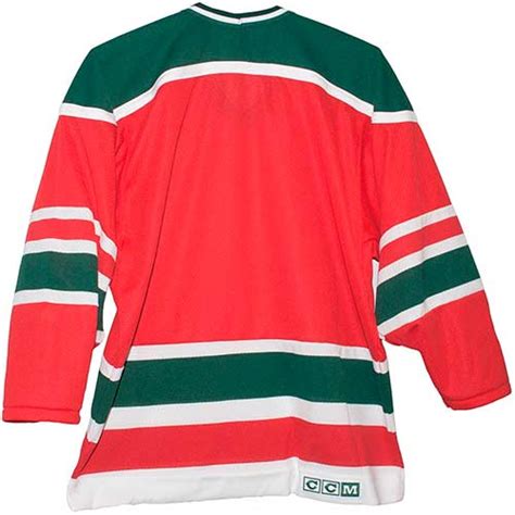 Vintage New Jersey Devils Green and Red Throwback NHL Hockey Jerseys ...