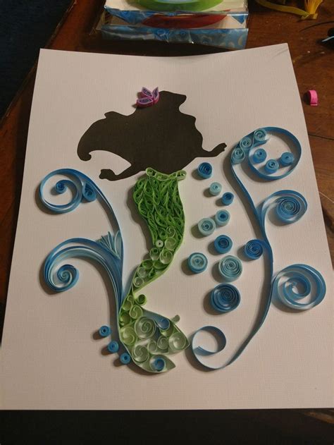 Paper Quilled Ariel Ariel Crafty Paper