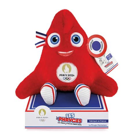 Doudou et compagnie Peluche articulée Mascotte Made in France JO