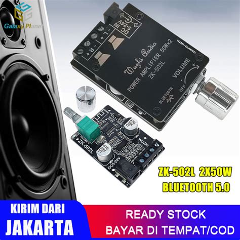 Dikirim Dari Jakarta Amplifier Digital Bluetooth ZK 502L Bluetooth