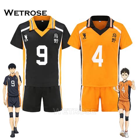 Wetrose En Stock Karasuno Disfraz De Cosplay Haikyuu Traje Deportivo De