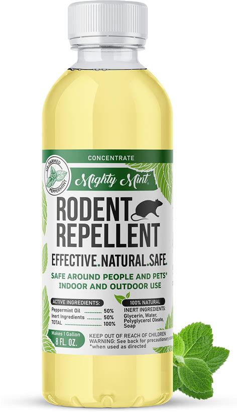 Mighty Mint 16oz Peppermint Oil Rodent Repellent Spray Health And Household