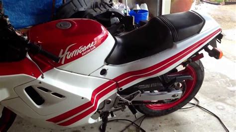 1987 Honda Cbr 600f Hurricane Startup Youtube