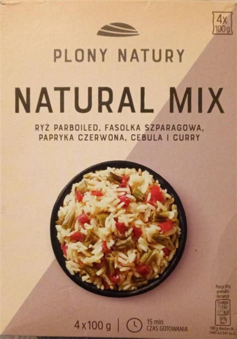 Natural mix ryż parboiled fasolka szparagowa papryka czerwona cebula i