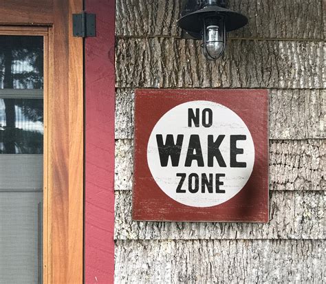 No Wake Zone Sign | Etsy