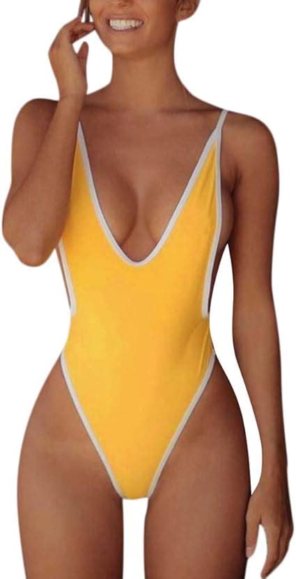 Nouvelle Arriv E V Neck String Bikini Maillot Une Pi Ce Tailles