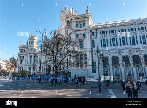 Cybele Palace Madrid Spain Stock Photo Alamy