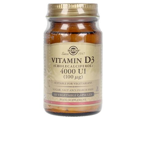 VIT D3 4000 UI 100 mcg cápsulas vegetales 60 u B Kosmetics