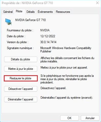 Comment Restaurer Le Pilote Nvidia Sous Windows