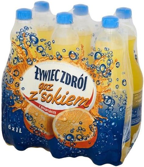 Żywiec Zdrój Gaz Z Sokiem Z Pomarańczy Napój Gazowany 6X1L Ceny i