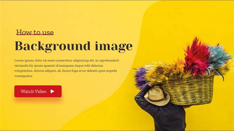 Background Image Overlay With Text Hero Section Responsive Design