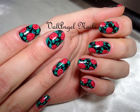Valangel Nails Art Nail Art Red Roses
