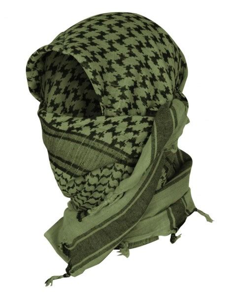 Miltec 12610000 Original Shemagh Army Military Desert Scarf Olive Black