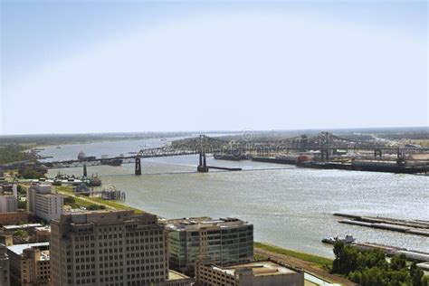 Mississippi River Baton Rouge Louisiana Stock Photo Image Of Industry