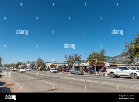Citrusdal South Africa Sep 9 2022 A Street Scene With Businesses