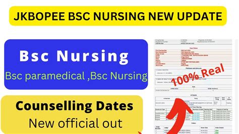 Big Update Jkbopee Bsc Nursing Paramedical And Technology