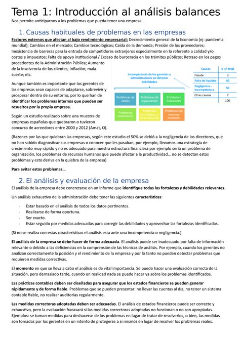 Tema Introducci N Analisis De Balances Tema Introducci N Al