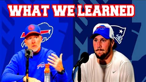 Bills Loss To The Patriots What We Learned Youtube