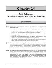 Understanding Cost Behavior And Estimation In Business Course Hero