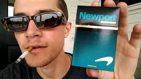 Smoking A Newport Smooth Select Menthol Cigarette Review YouTube