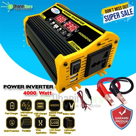 Promo Power Inverter Dc Ke Ac Mobil Converter Dc To Ac Watt Msw