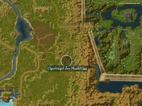 Ogerhügel Der Mosh Ogg Landmark Map And Guide Freier Bund World Of Warcraft