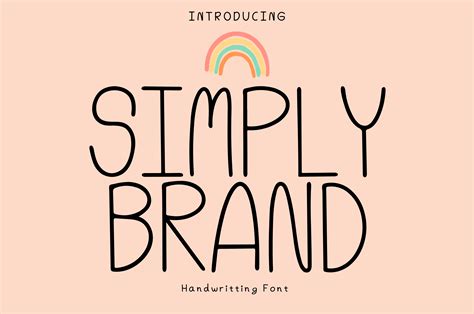 Simply Brand Font By Achiart · Creative Fabrica