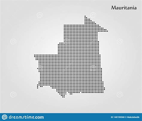 Mapa De Mauritania Ilustraci N Del Vector Correspondencia De Mundo