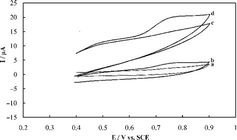 Cyclic Voltammograms Of Npge A In The Absence Of Dic And B In The Download Scientific