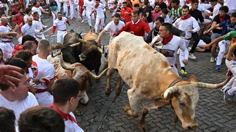 As Ha Sido El Primer Encierro De Los Sanfermines Con Escenas