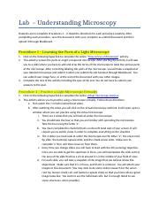 Bio Virtual Microscope Worksheet Version Docx Lab