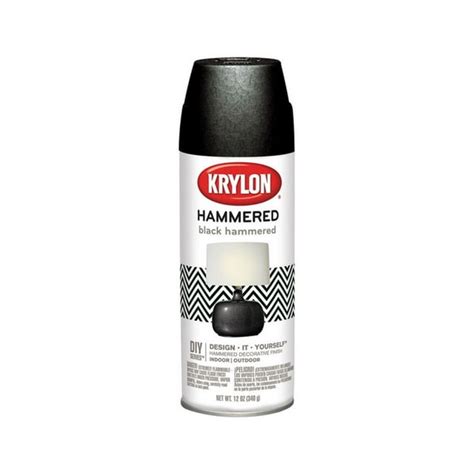 Krylon Hammered Finish Black Spray Paint 12 Oz