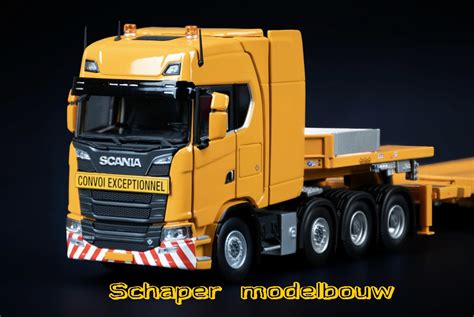 Scania S Series High Roof 8x4 With Nooteboom MCOS 7 Axle Semi Low