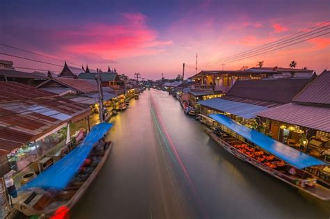 Marché Flottant D amphawa L après midi Le Marché Flottant Le Plus