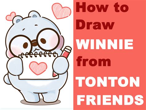 How To Draw Winnie From Tonton Friends Cute Kawaii Bear Step By Step