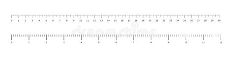 Metric Inch Rulers Vector Isolated Measure Elements Metric Measurement Measure Instrument