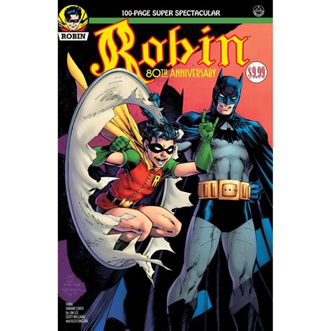 ROBIN 80TH ANNIV 100 PAGE SUPER SPECT 1 1940S JIM LEE VAR LC