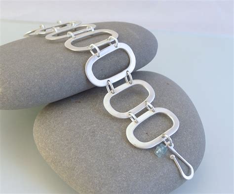 Sterling Silver Large Link Bracelet B0310 Etsy