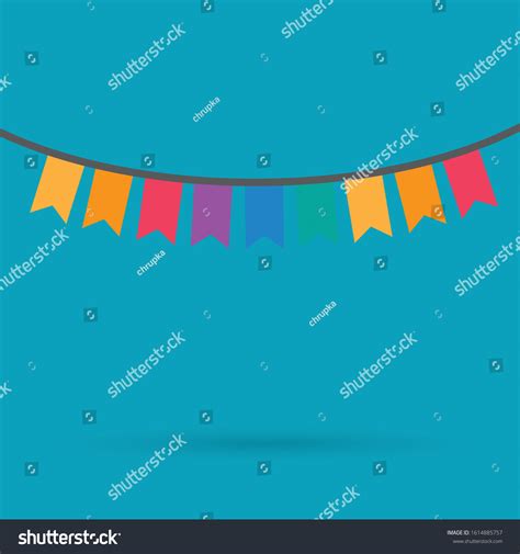 Colorful Bunting Flags Vector Illustration Stock Vector Royalty Free