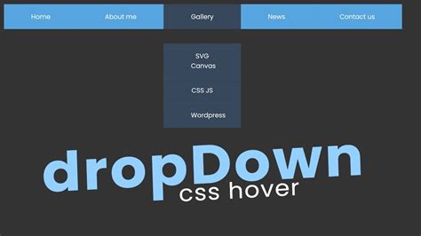 Easiest Dropdown Hover Menu With Html Css Only Youtube