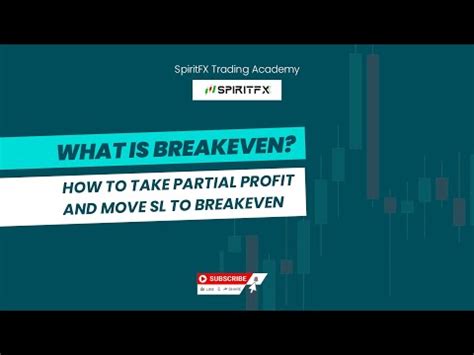 How To Move StopLoss SL To Breakeven How To Take Partial Profit