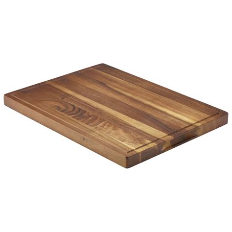 Genware Acacia Wood Serving Board 40cm X 30cm Crosbys