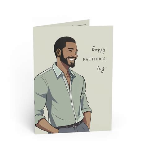 African American Fathers Day Cards Unique Melanin Dad Greeting Card