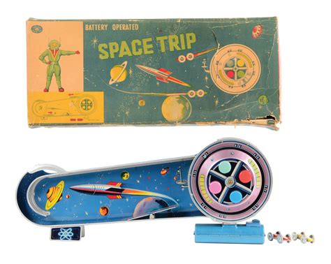 Lot Detail Japanese Tin Litho Battery Operated Space Trip