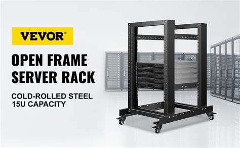 Vevor Open Frame Server Rack Network Server Rack U Post Mm